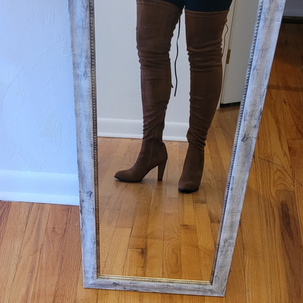 Hot Kiss Brown Over-the-Knee Boots - Picture 13 of 15